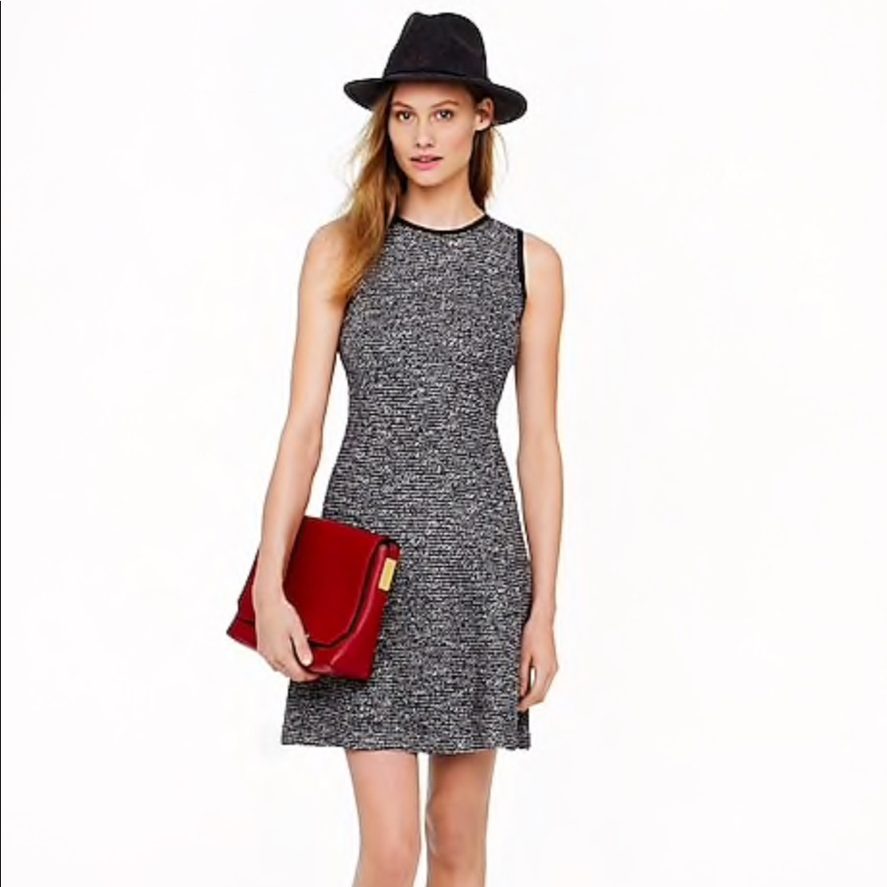 J. Crew Gray Tweed Mini Dress